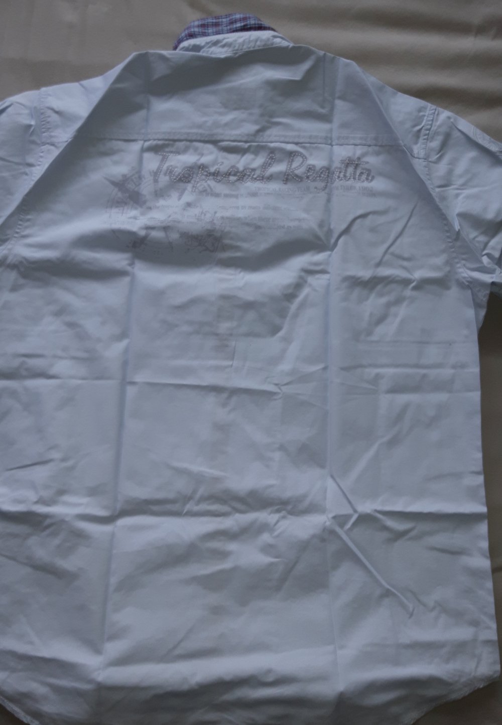 Hellblaues Casual Hemd mit kurzem Arm