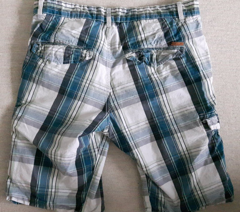 Karierte Cargo-Shorts edc relaxed fit