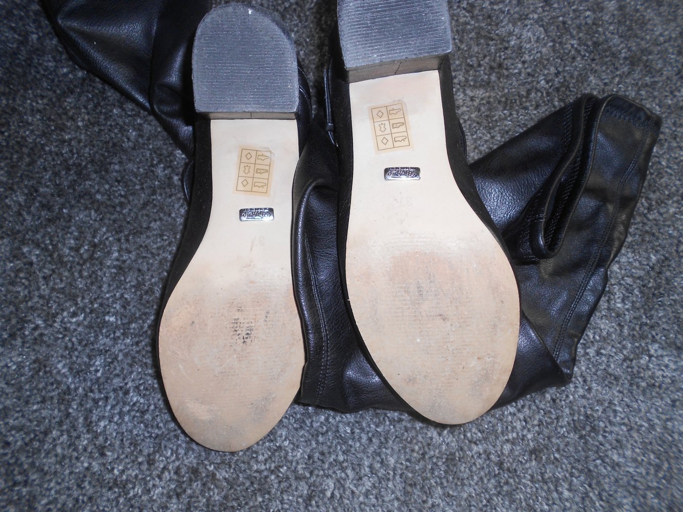 Buffalo - schwarze Overknees Gr. 37