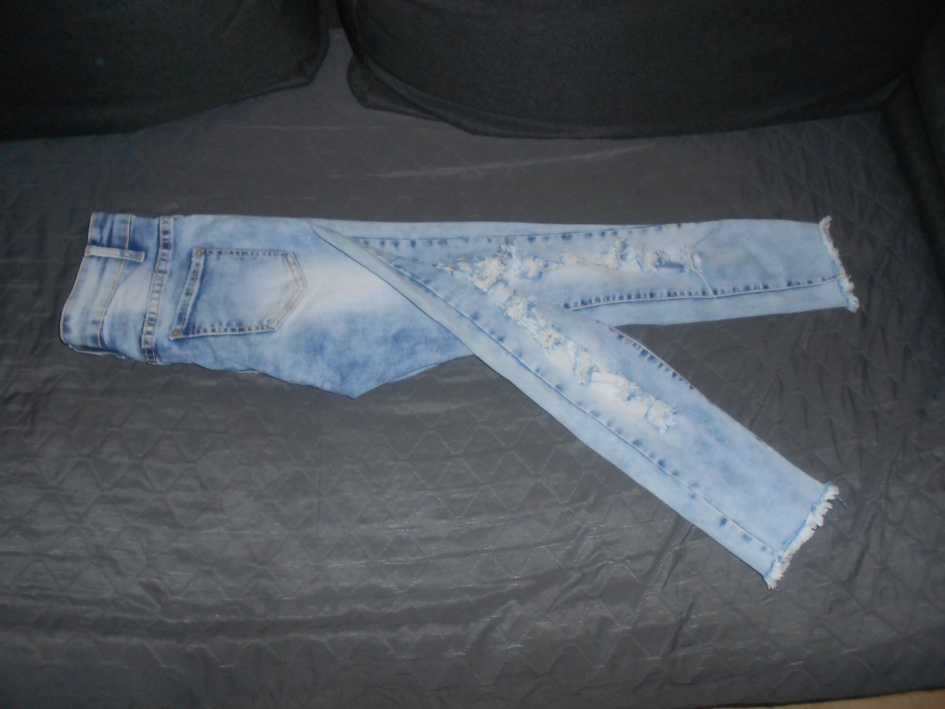 Miss RJ - ankle Jeans im destroyed Look Gr. 42