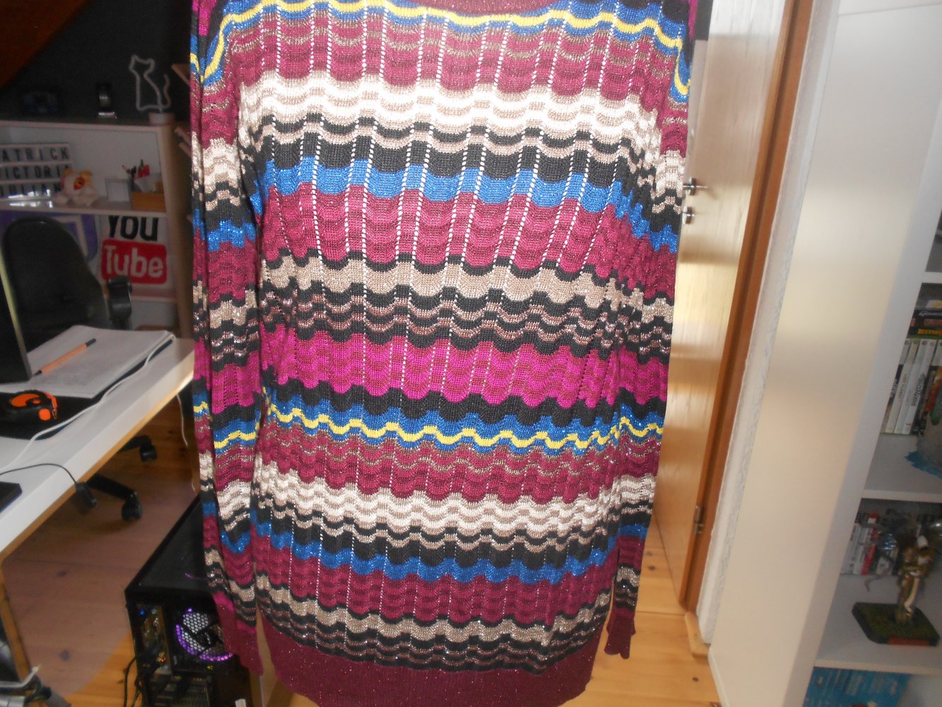 Missoni Lindex - bunter Viskosepullover Gr. S