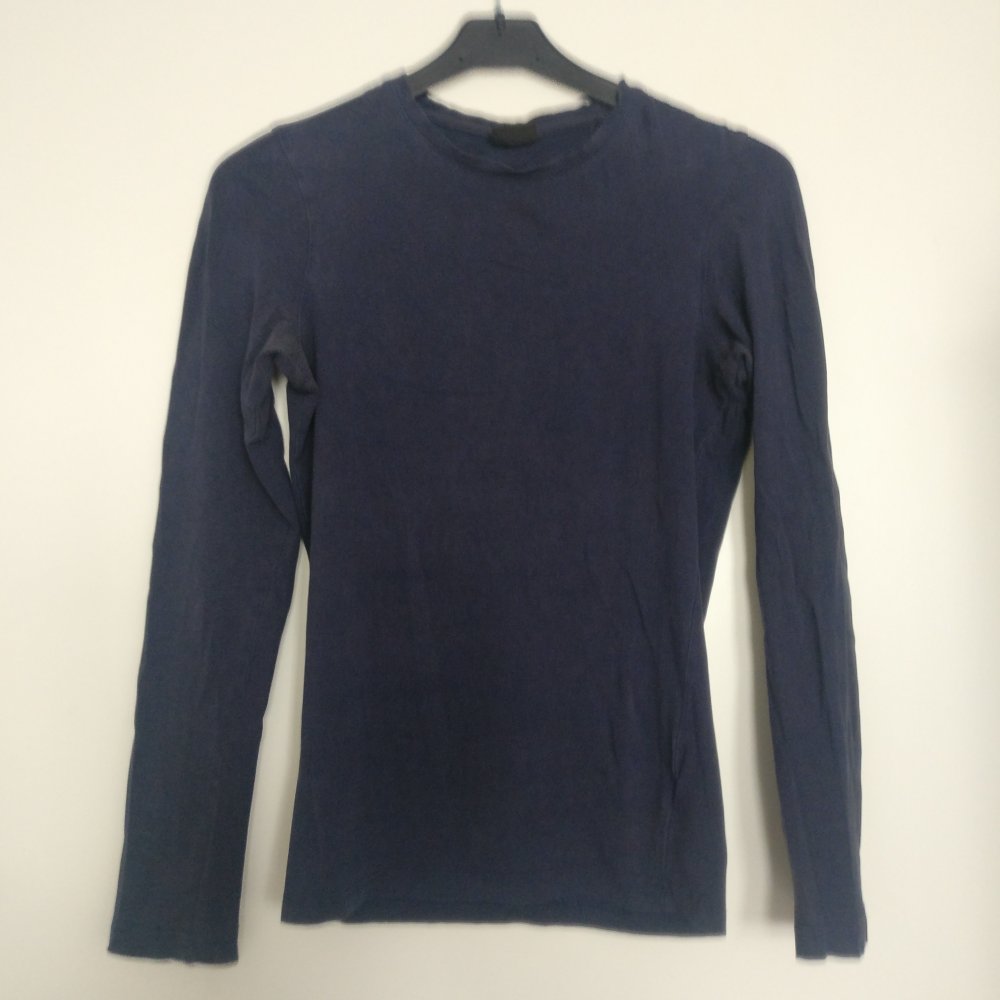 Sport Long- Shirt Gr. XS S dunkelblau basic Long Sleeve