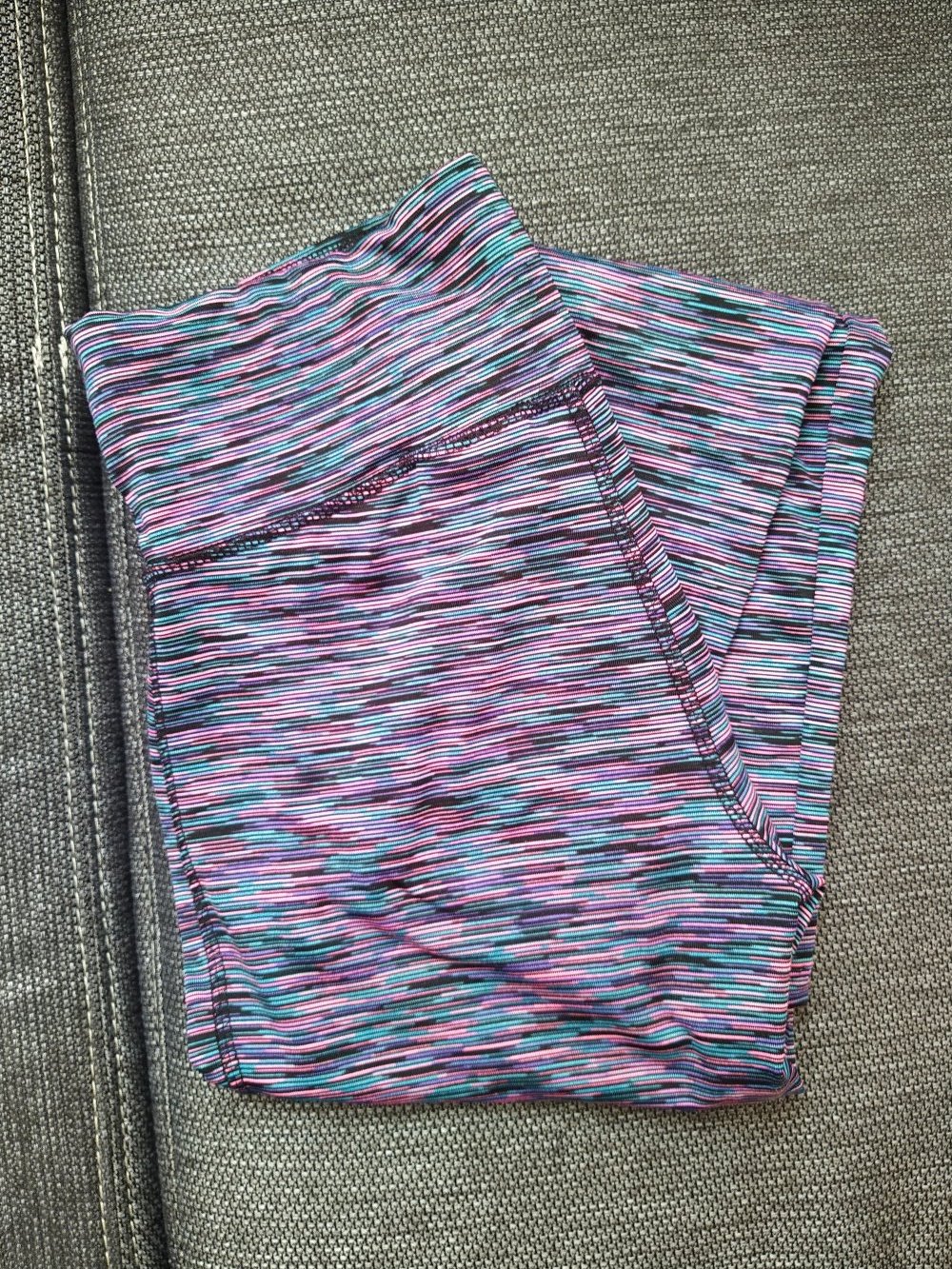 Leggings bunt lila pink türkis Gr. S