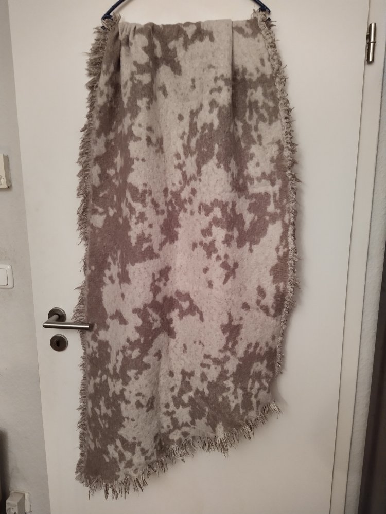 Schal XXL sehr weich helle Farben 255 x 80 cm