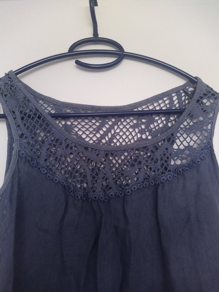Sommerkleid Gr. 36 locker sitzend blau