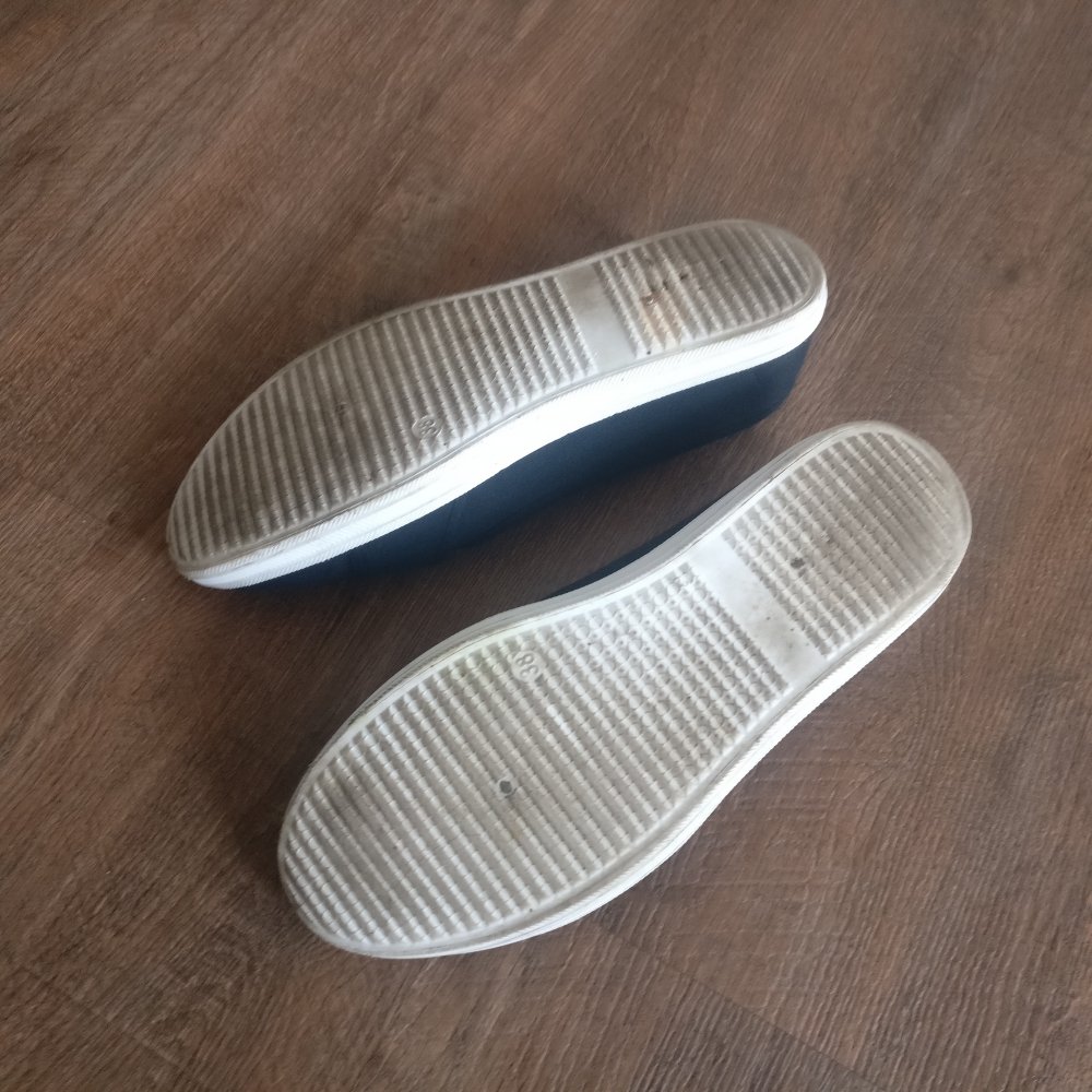 Stoffschuhe schwarz Gr. 38