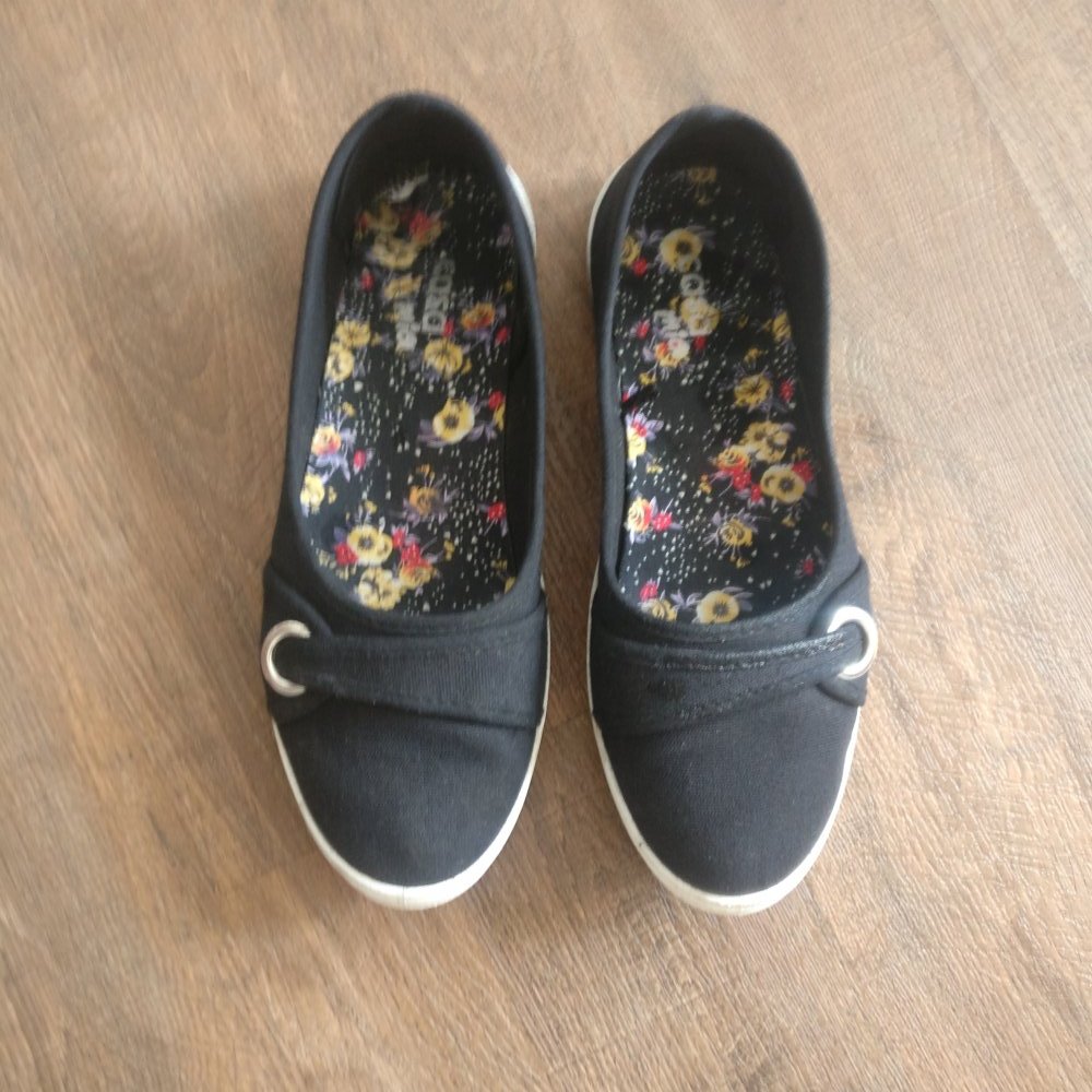 Stoffschuhe schwarz Gr. 38