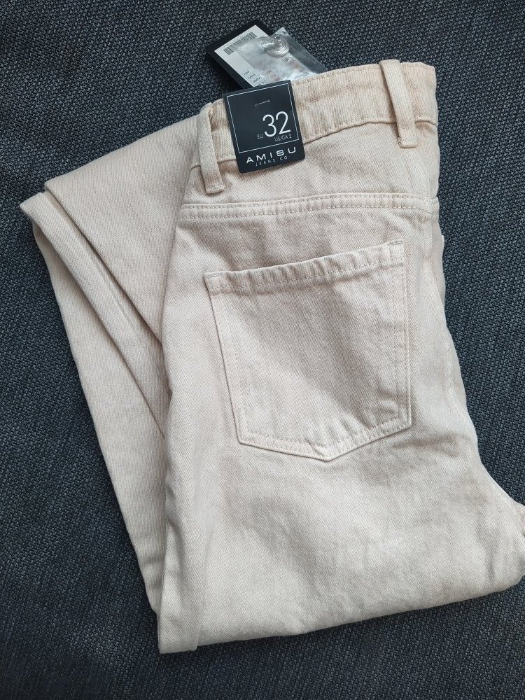 Jeans beige Gr. 32 NEU