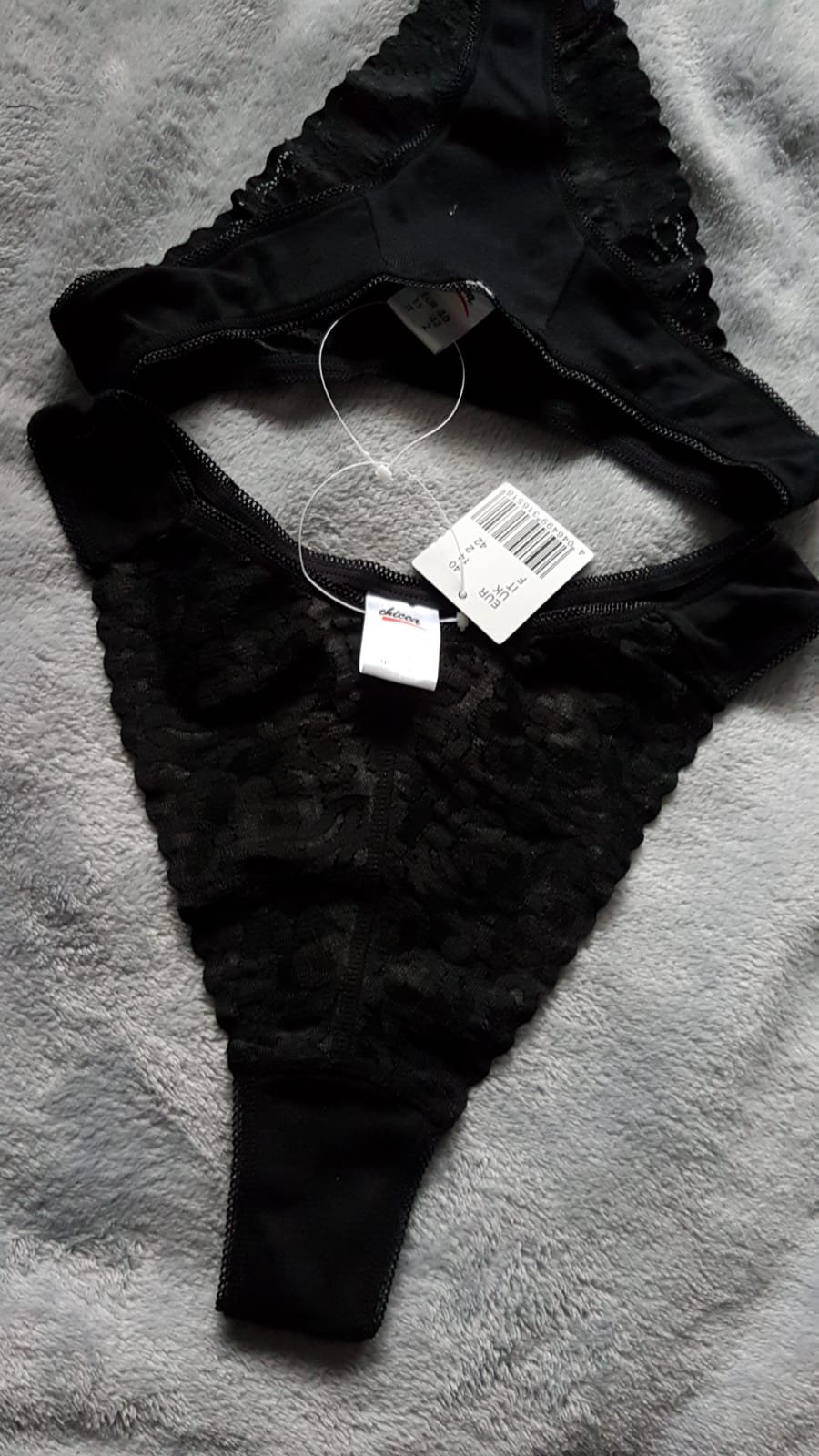Damen Slip Frau Unterwäsche Unterhose Schwarz Größe 40 Übergröße 2er Pack Set