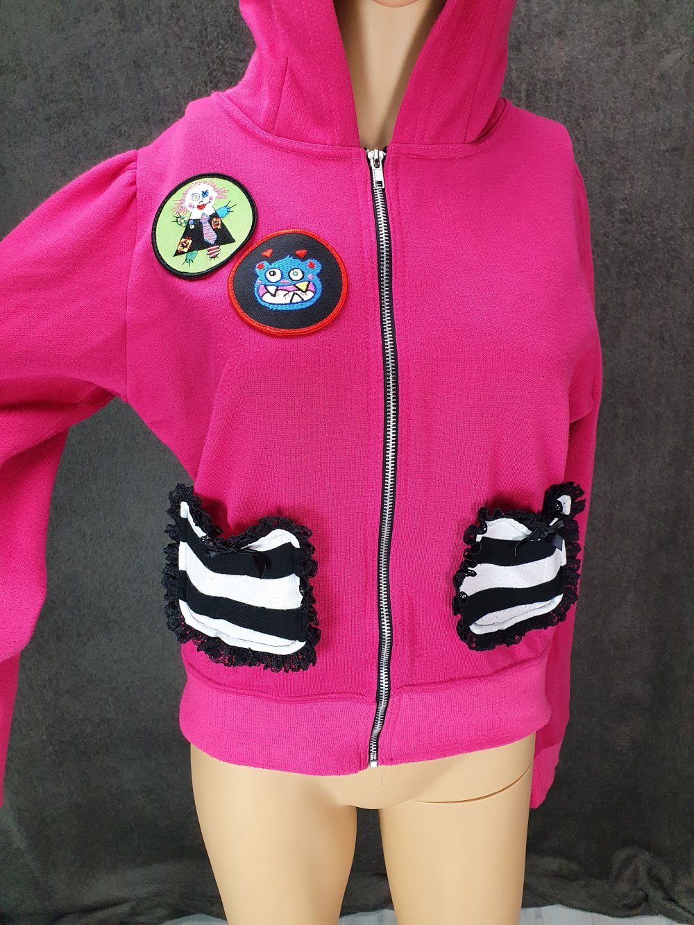 Pullover Jacke Pink Emo Gothic Jessica louise