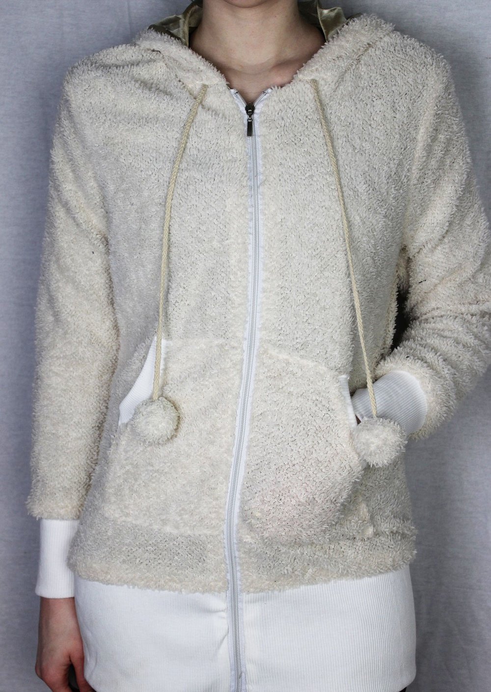 Pullover Jacke mit Ohren plüsch 
