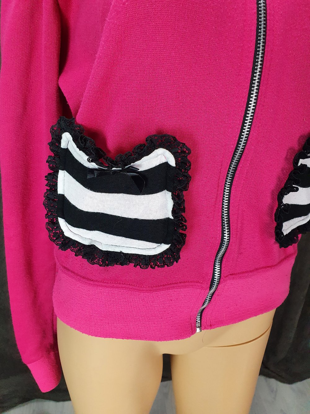 Pullover Jacke Pink Emo Gothic Jessica louise