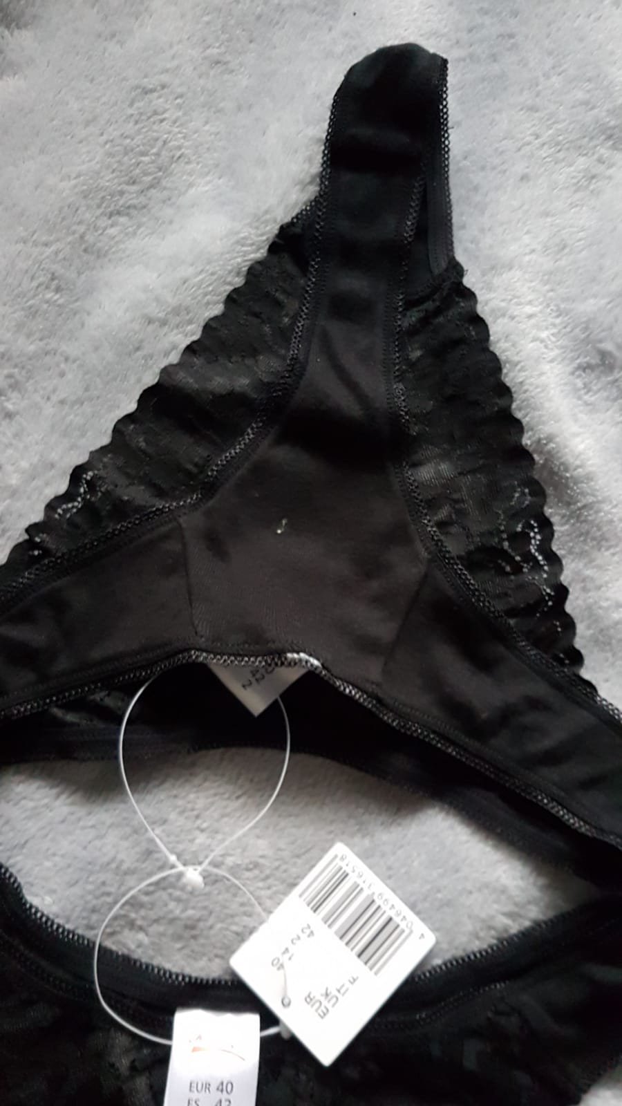 Damen Slip Frau Unterwäsche Unterhose Schwarz Größe 40 Übergröße 2er Pack Set