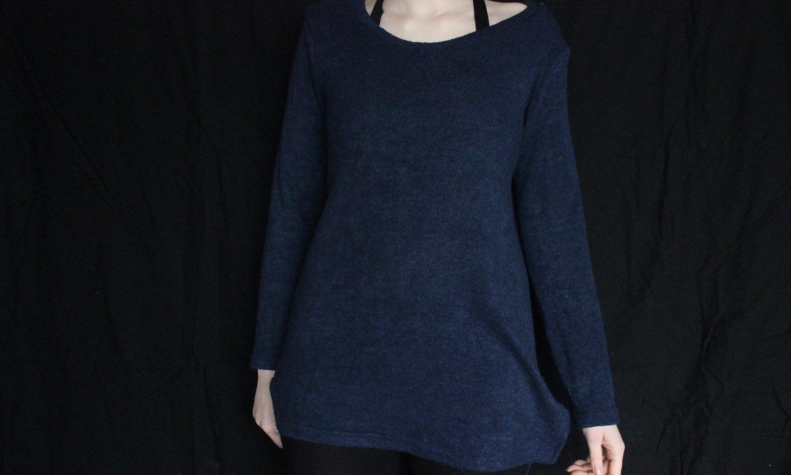 Pullover mit Reißverschluss seitlich langärmlig