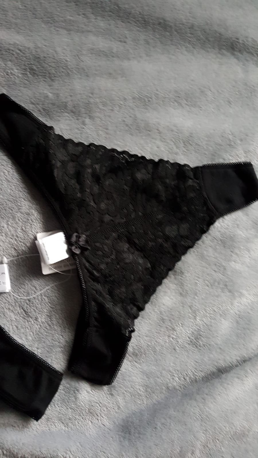 Damen Slip Tanga Frau Unterwäsche Unterhose Schwarz Größe 42 Übergröße 2er Pack Set