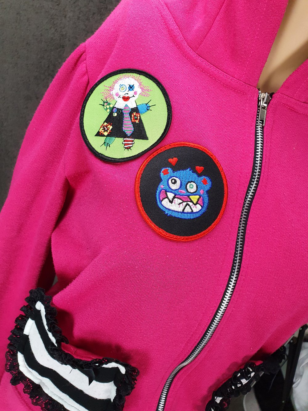 Pullover Jacke Pink Emo Gothic Jessica louise
