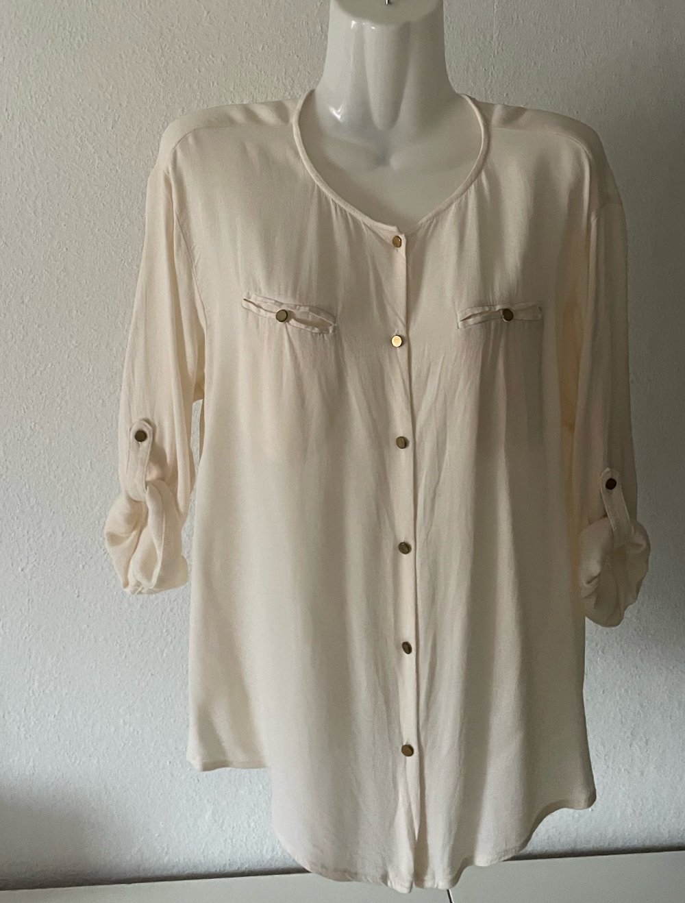 Bluse Creme