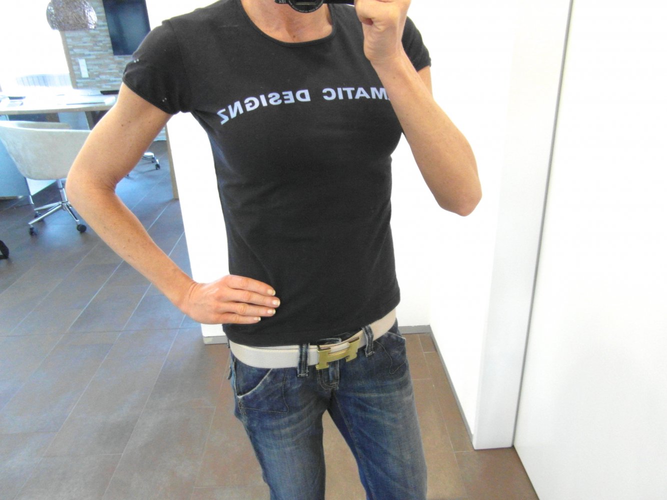 Illmatic Designz T-Shirt top Navy für GR. XXS XS 32-34