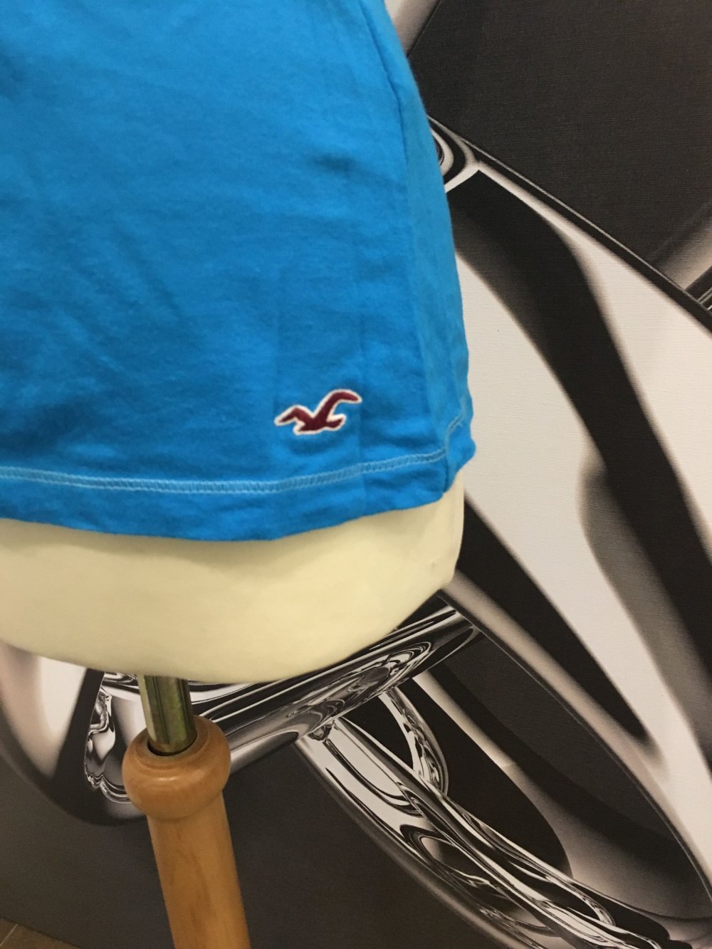 HOLLISTER Top aqua blau türkis Racerback Ringerrücken Tanktop S 36