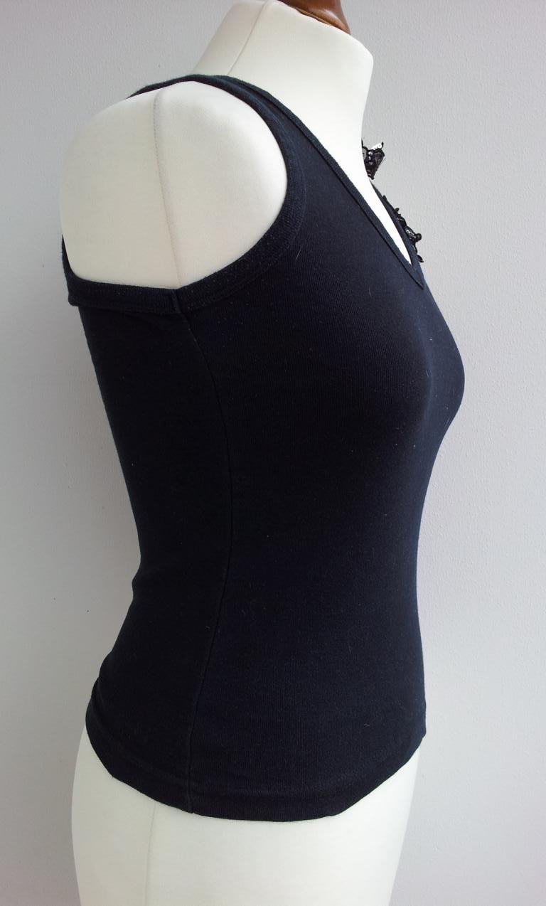 Zara Top in S (36/38), Schwarz Schmetterling Applikation Strass