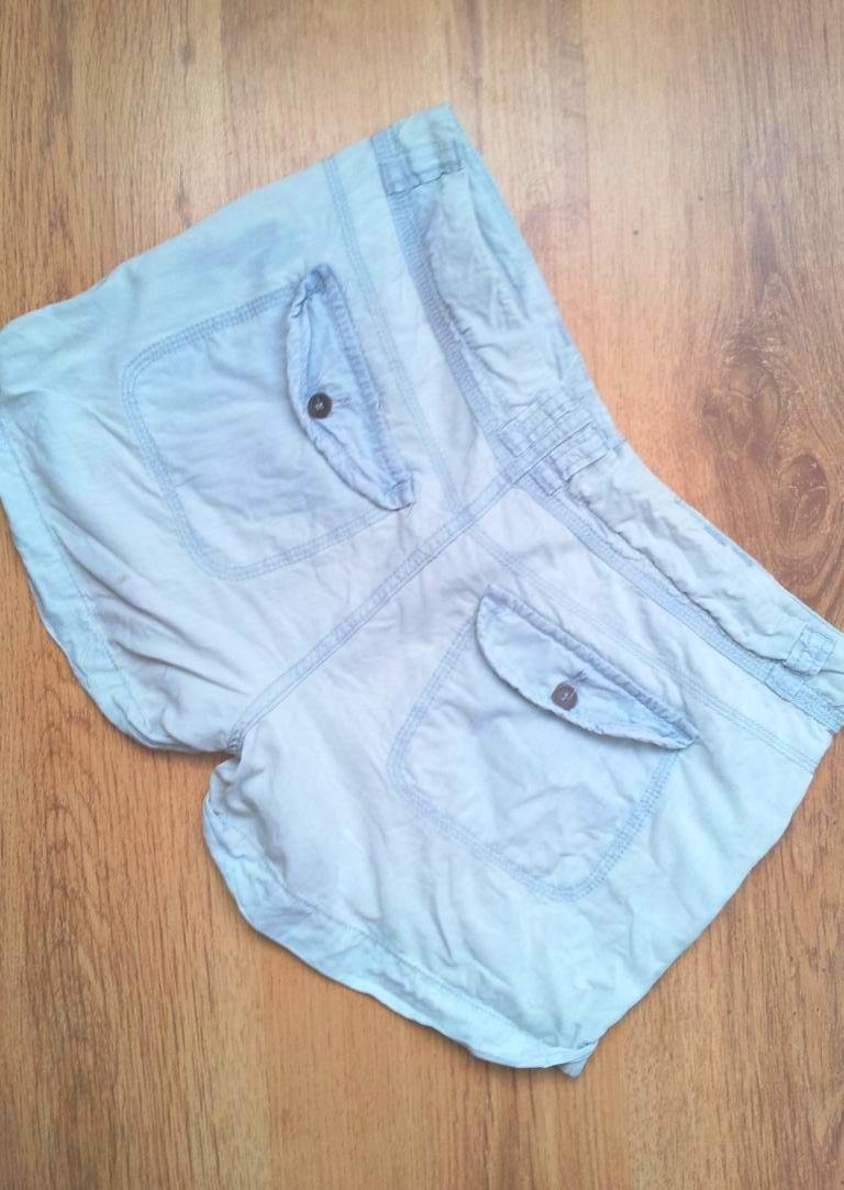 Pimkie Shorts Hotpants in 36, Eisblau, Acid Wash Denim Jeans