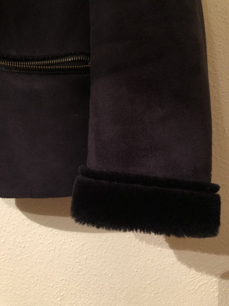 Schwarze Lederjacke 