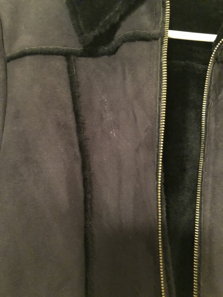 Schwarze Lederjacke 
