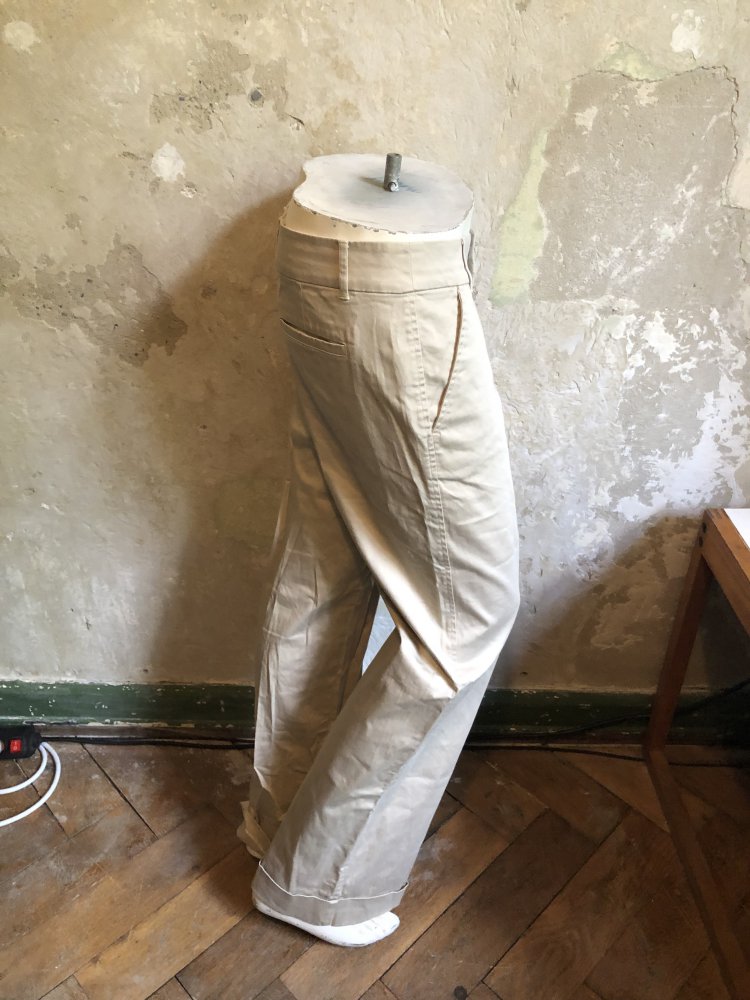 Beige elegante Hose mit geradem Bein von Esprit 
