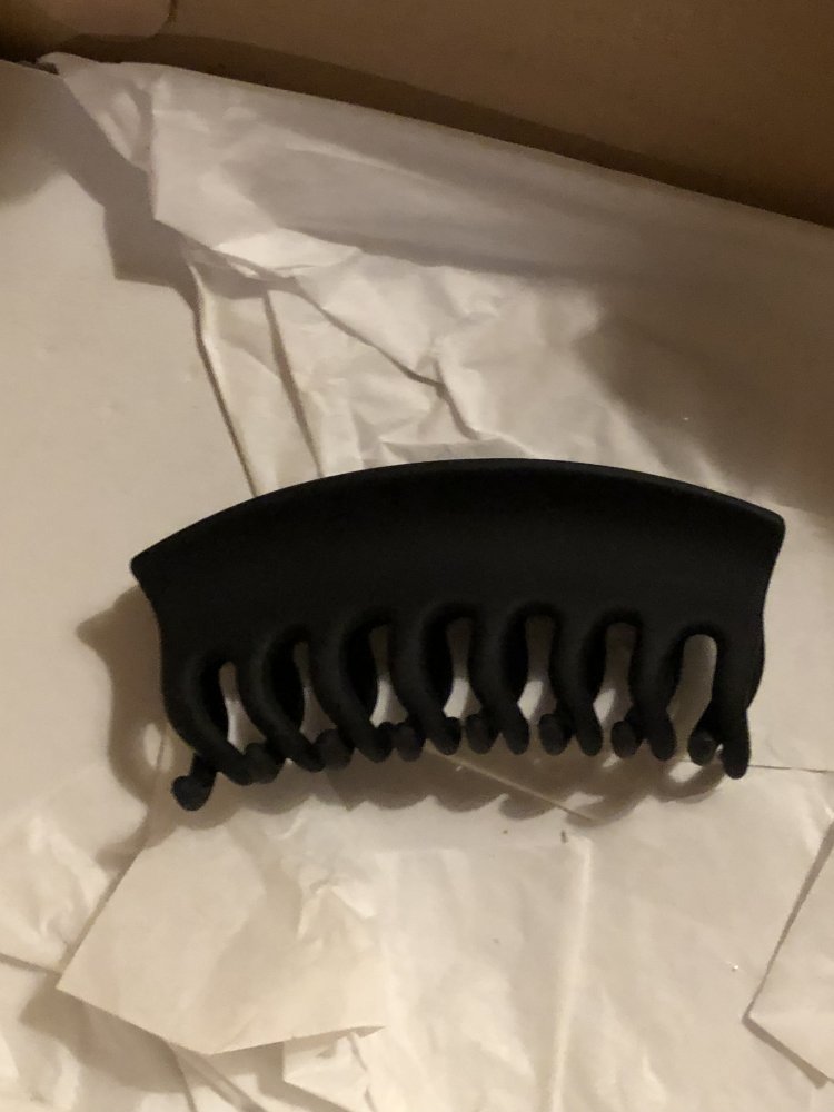 Schwarz matte Haarklammer