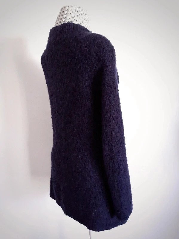 Dunkelblauer C&A Clockhouse Cardigan | Gr. M | Strickjacke | Wollmischung | Longcardigan