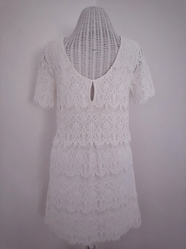 Weißes Vila Kleid | Gr. S | Häkelspitze | Boho