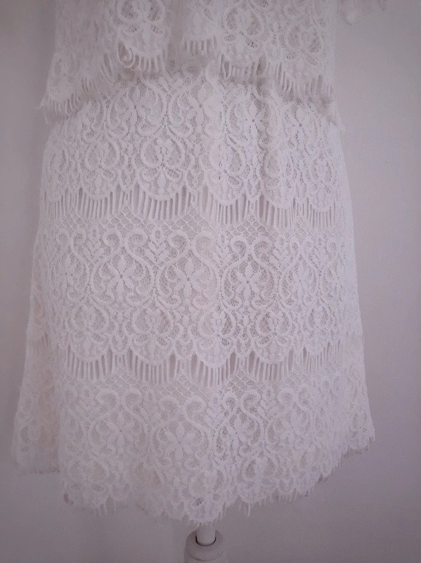 Weißes Vila Kleid | Gr. S | Häkelspitze | Boho