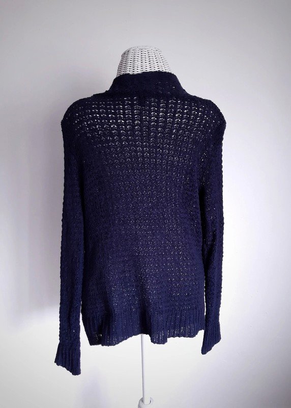 Dunkelblauer flame Cardigan | Gr. XS | Strickjacke | Langarm