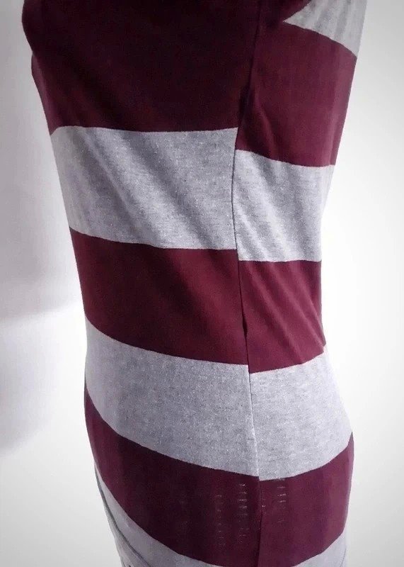 Rot/grau gestreiftes Jean Pascale Shirt | Takko | Gr. S | Blockstreifen | 3/4-Arm