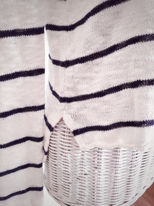 Gestreifter H&M L.O.G.G. Strickpullover | Gr. 170 | Rundhals | Baumwolle