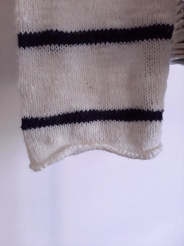Gestreifter H&M L.O.G.G. Strickpullover | Gr. 170 | Rundhals | Baumwolle