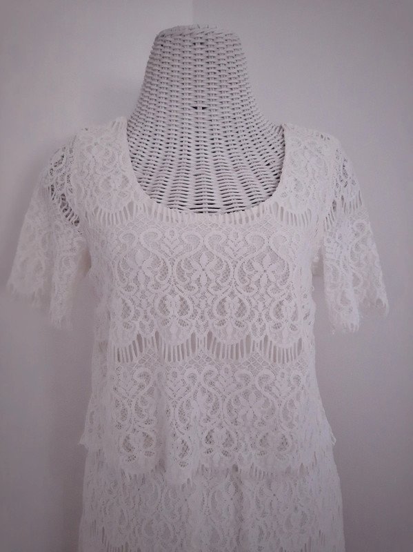 Weißes Vila Kleid | Gr. S | Häkelspitze | Boho