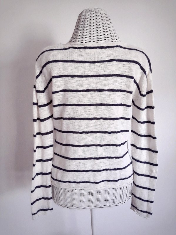 Gestreifter H&M L.O.G.G. Strickpullover | Gr. 170 | Rundhals | Baumwolle