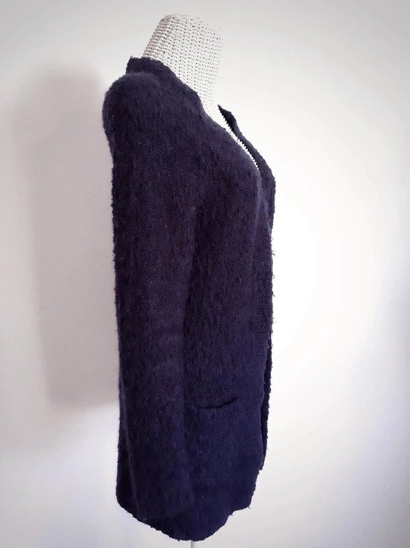 Dunkelblauer C&A Clockhouse Cardigan | Gr. M | Strickjacke | Wollmischung | Longcardigan