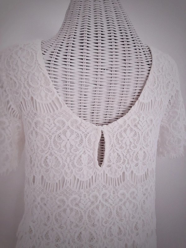 Weißes Vila Kleid | Gr. S | Häkelspitze | Boho