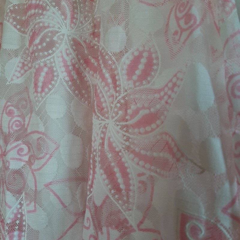 Rosa/ weißes Blumenkleid