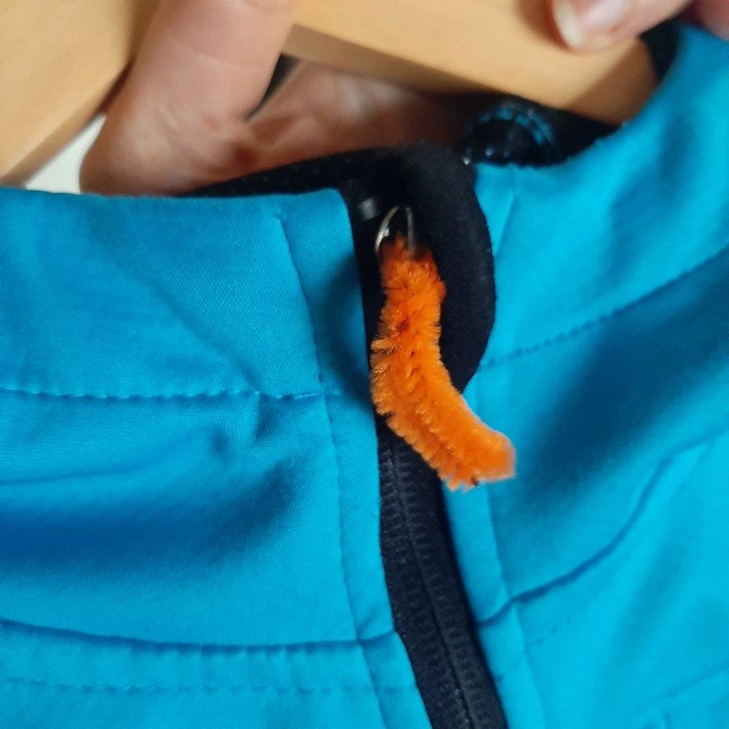 Blaue Softshell Jacke