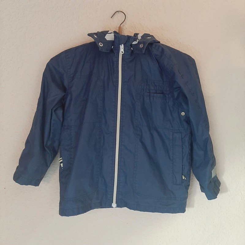 Blaue Jacke