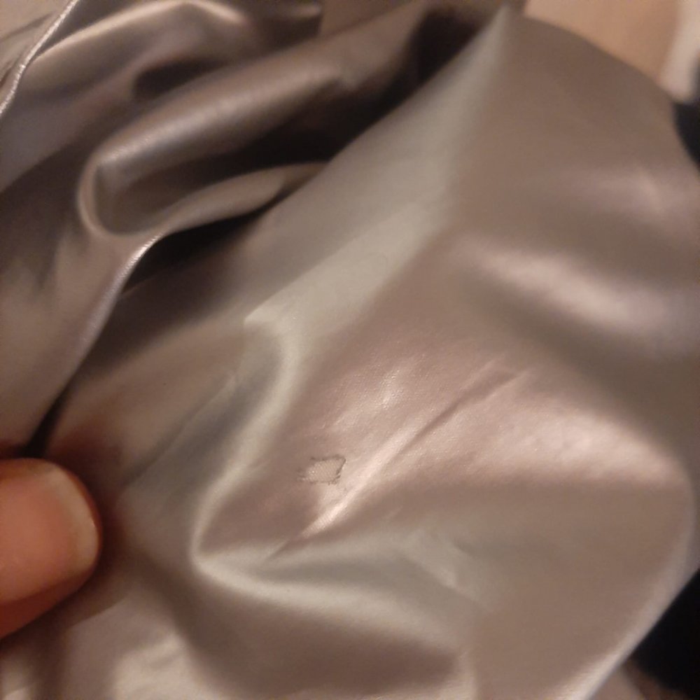 Silberne Jacke