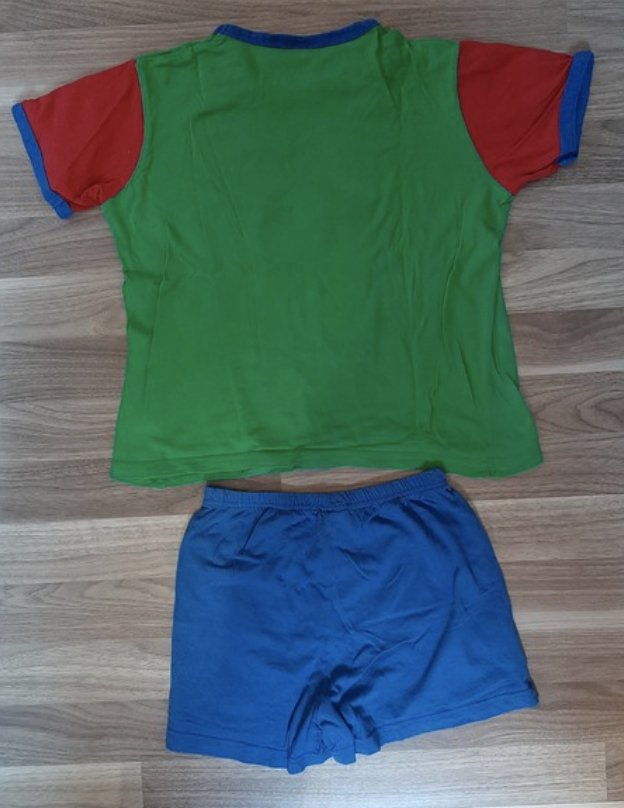 Blau/ Grün/ Rot Schlafanzug