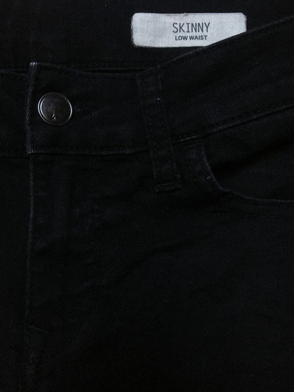 Schwarze Skinny Low Waist