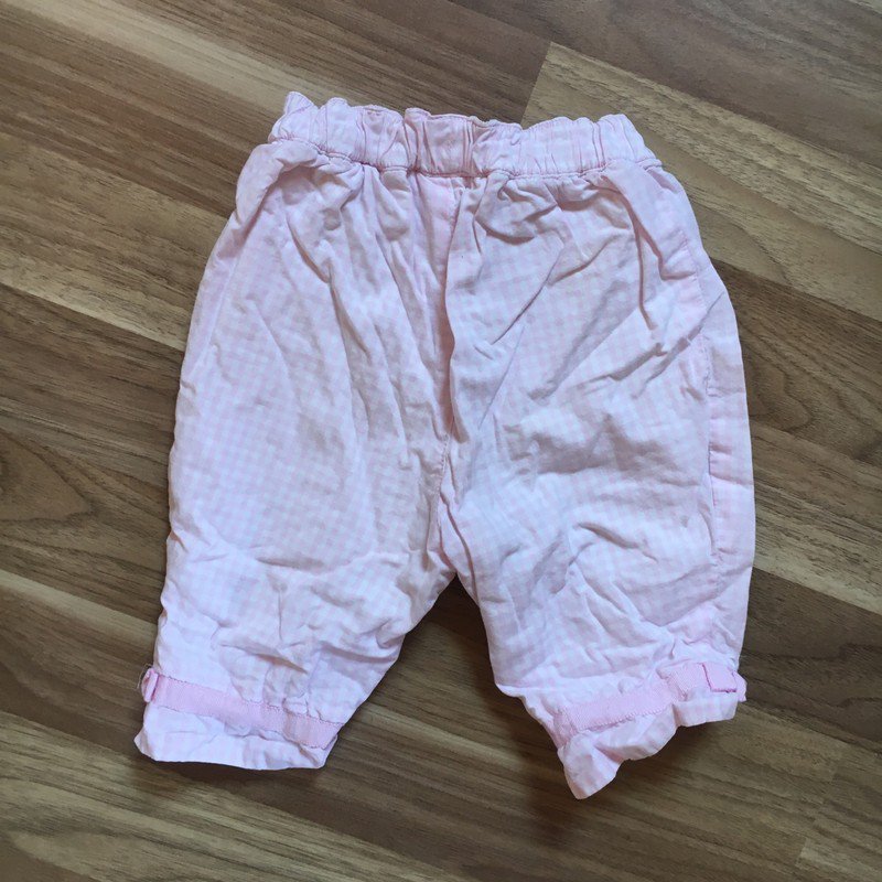 Rosa Stoffhose mit Gummizug
