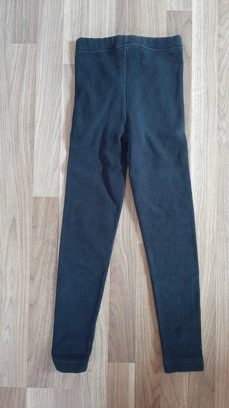Schwarze Leggings (Rippe)