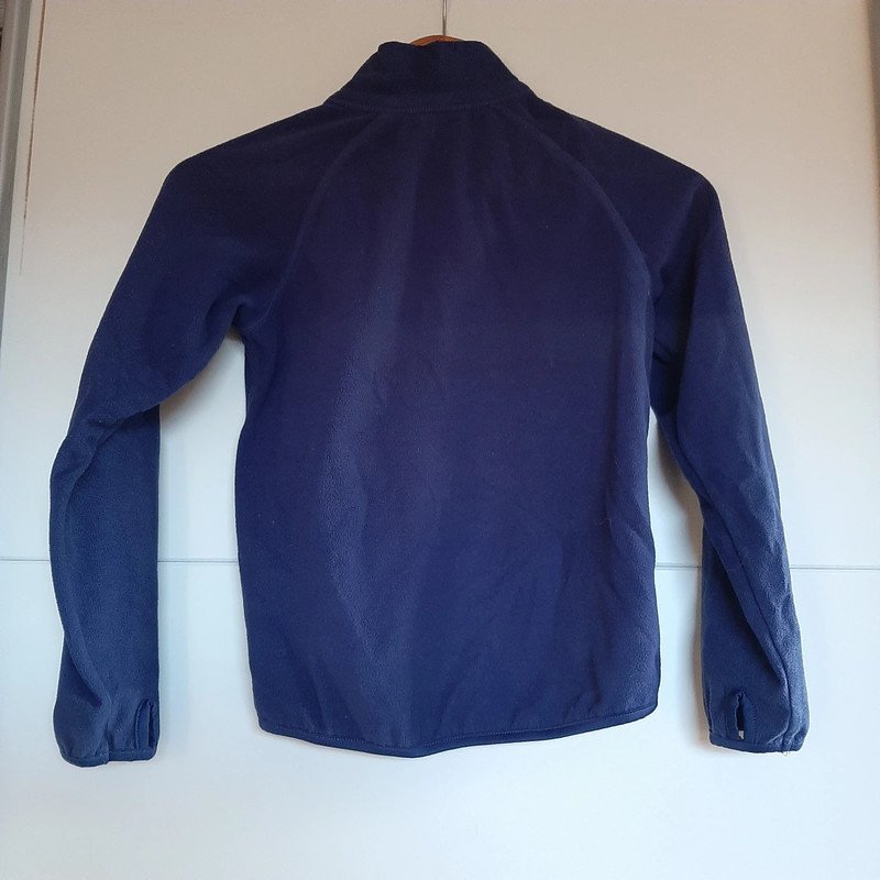 Dunkelblaue Fleecejacke