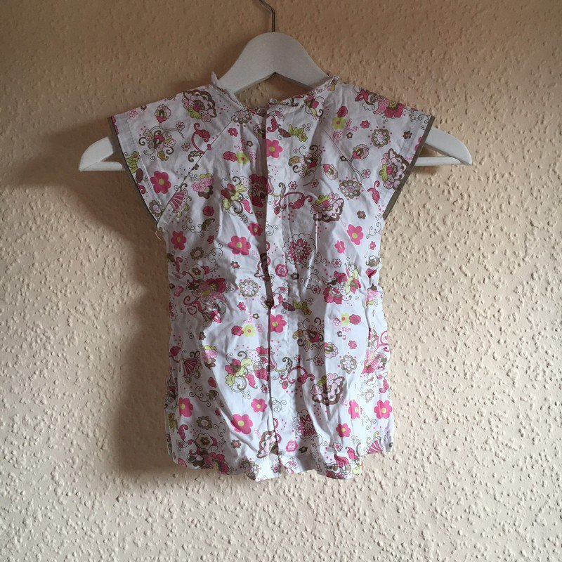 Langes Oberteil/ Kleid geblümt